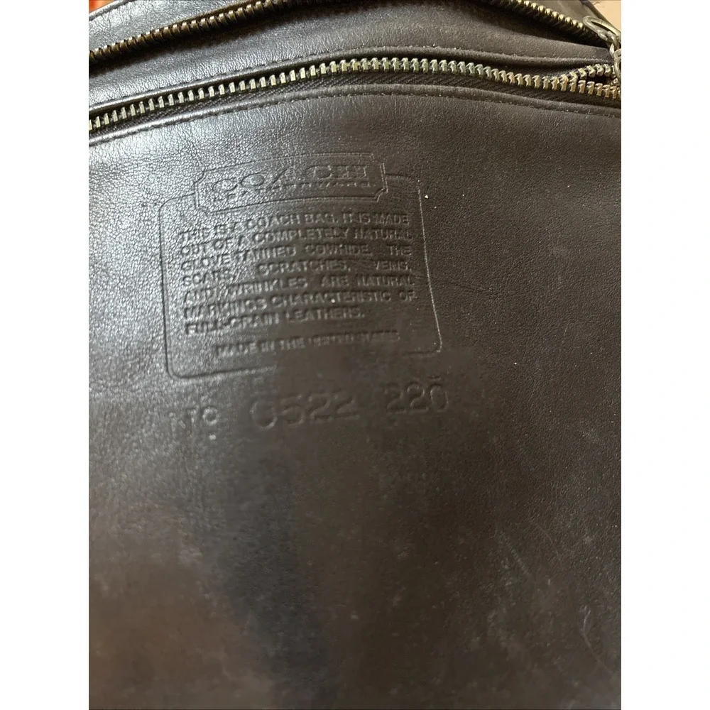 Vintage COACH Black Leather, Monterey Hobo Shoulder Bucket Bag, 90s USA